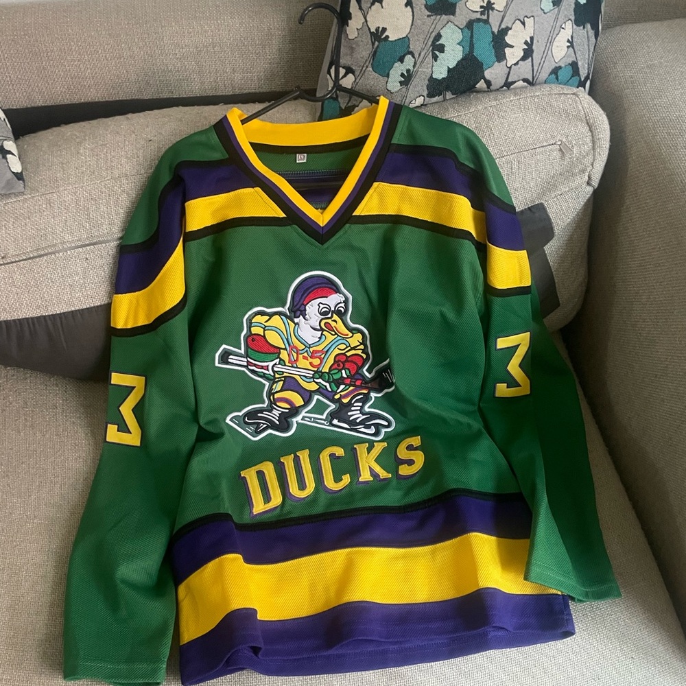 Mighty ducks goldberg hockey  jersey
